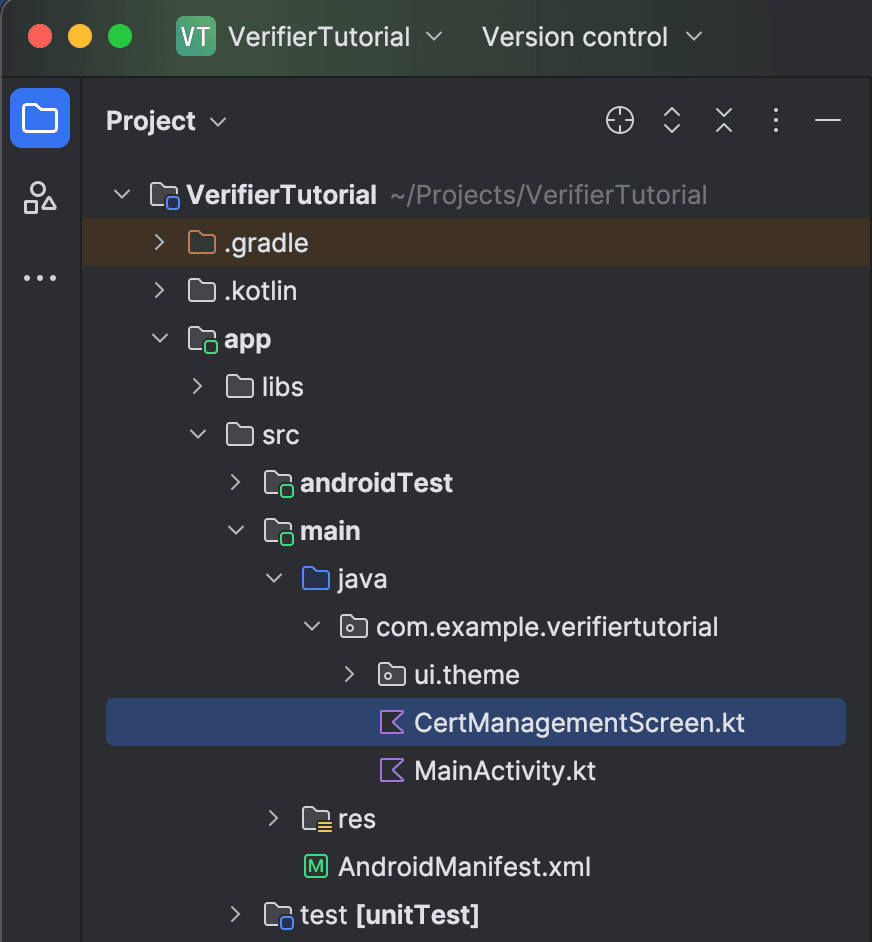 Cert management screen created