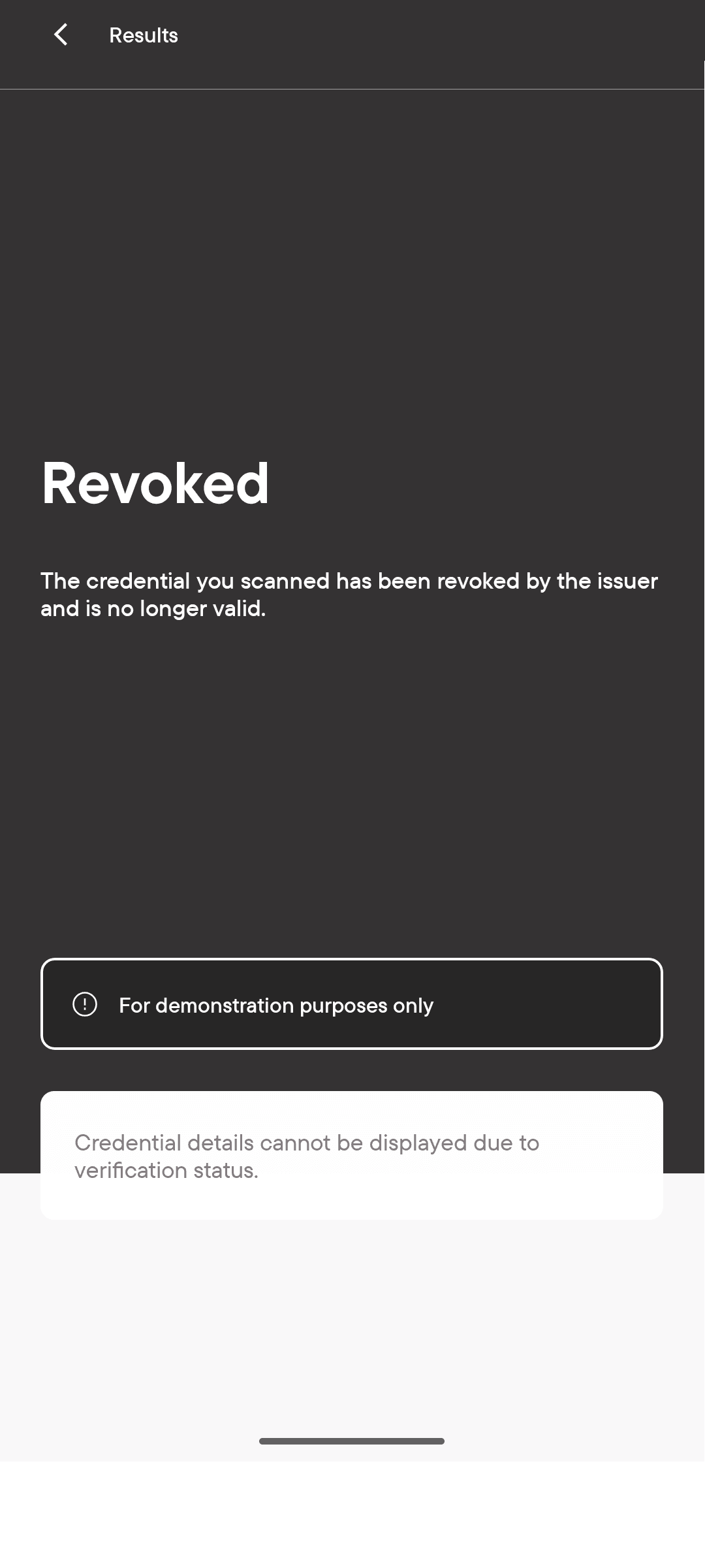 GO Verify Revoked Credential