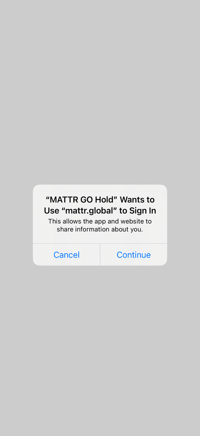 Redirect to authenticate